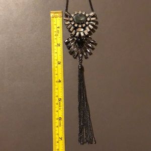 Long, glam necklace!